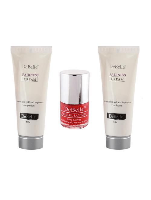 debelle fairness cream 50g combo(pack of 2) & debelle nail polish (red) - 12859635 - Very Small Image - 1