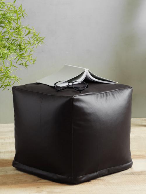 leatherite  pouf - 12860025 - Very Small Image - 1