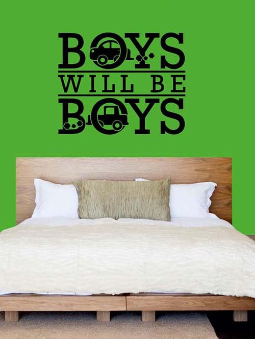 mesleep boys design black wall sticker - 12865136 - Very Small Image - 1