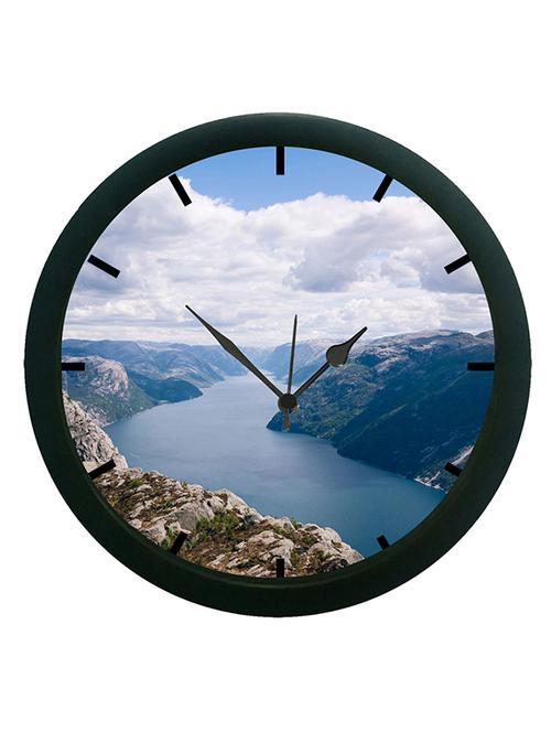mesleep river hills 3d wall clock (with glass) - 12865245 - Very Small Image - 1