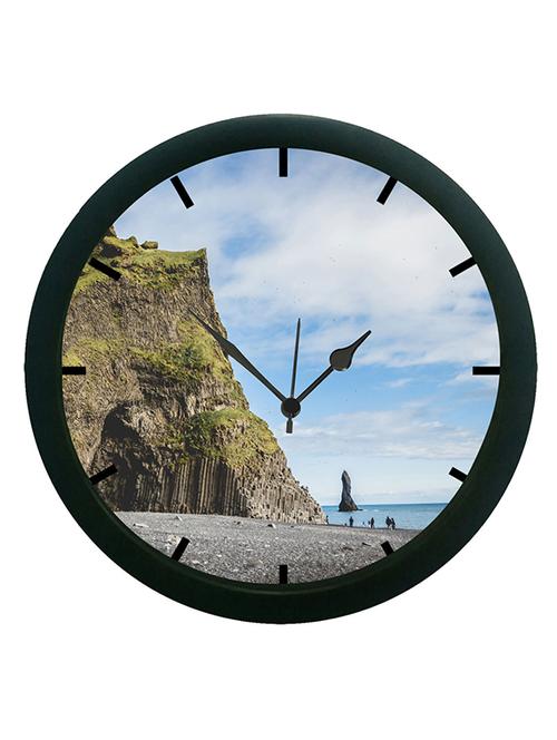 mesleep beach and hill 3d wall clock (with glass) - 12865331 - Very Small Image - 1