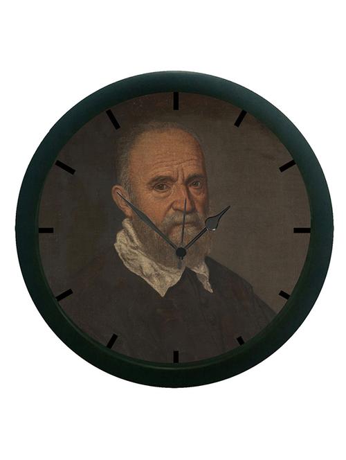 mesleep man portrait 3d wall clock (with glass) - 12865409 - Very Small Image - 1