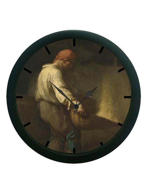 mesleep working man portrait 3d wall clock (with glass) - 12865489 - Very Small Image - 1