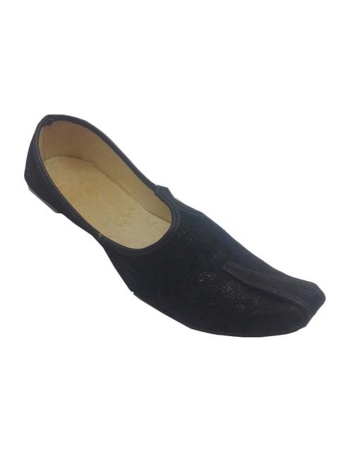 black fabric ethnic mojari - 12866220 - Very Small Image - 1