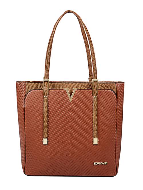 brown leatherette handbag - 12866337 - Very Small Image - 1
