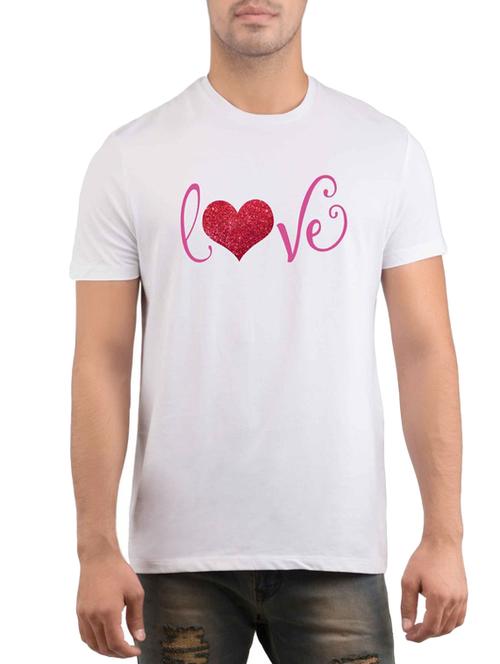 white cotton printed t-shirt - 12868638 - Very Small Image - 1