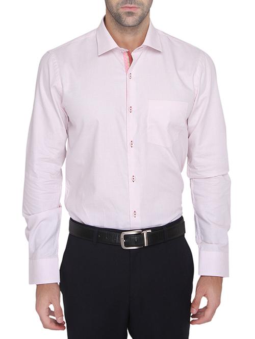 pink cotton formal shirt - 12877801 - Very Small Image - 1