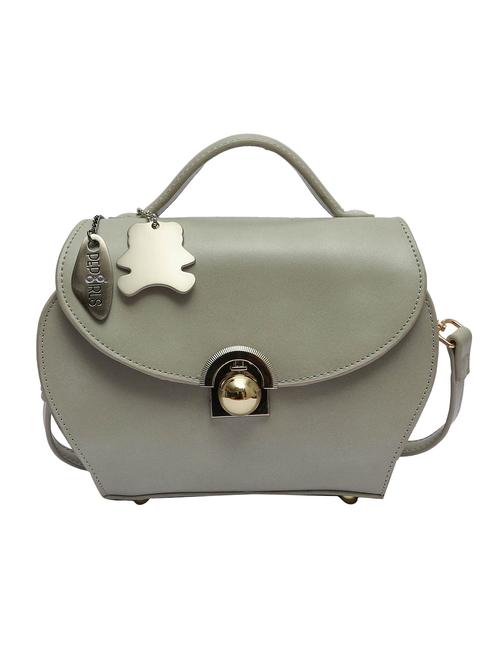 grey leatherette sling bag - 12878766 - Very Small Image - 1