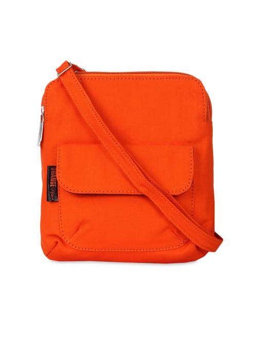 orange zippered canvas sling bag - 1287884 - Very Small Image - 1
