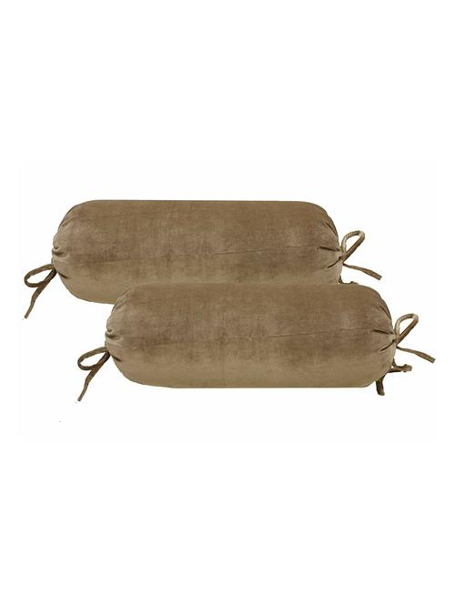 cotton velvet bolster cover (set of 2 pc) - 12879065 - Very Small Image - 1