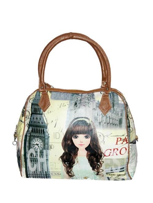 grey leatherette handbag - 12879159 - Very Small Image - 1