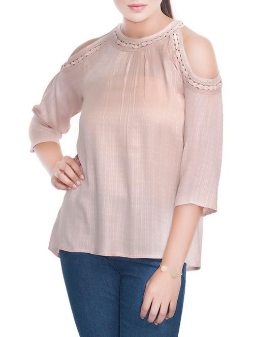 beige viscose top - 12880288 - Very Small Image - 1