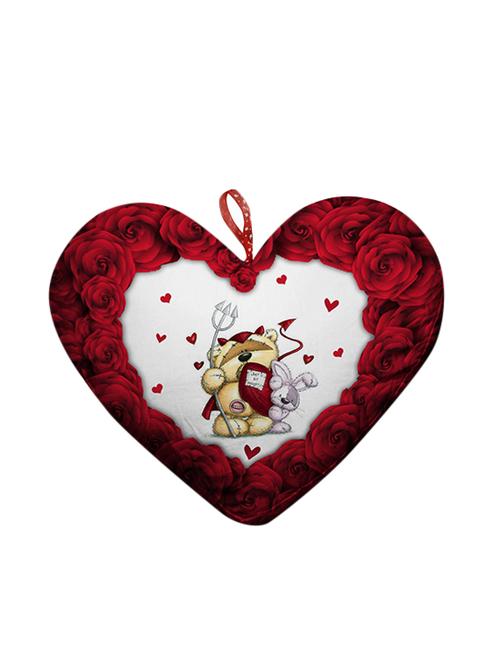 stybuzz teddy heart cushion valentines day gift  heart - 12881051 - Very Small Image - 1