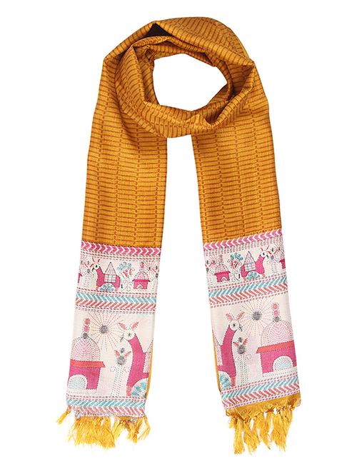 yellow polyester stole - 12881668 - Very Small Image - 1