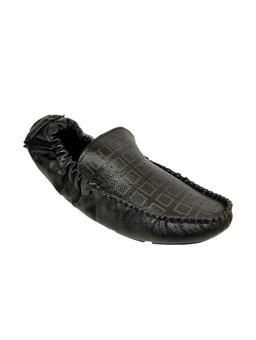 black leatherette slip on loafer - 12882720 - Very Small Image - 1