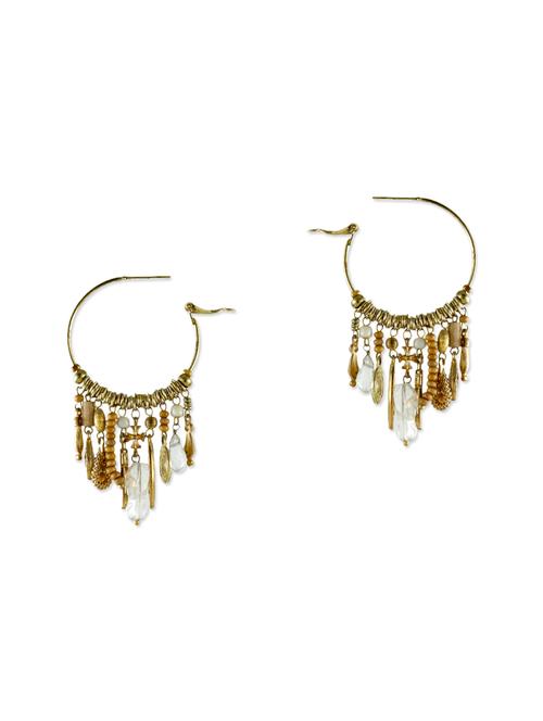 brown zinc chandballi earring - 12883655 - Very Small Image - 1