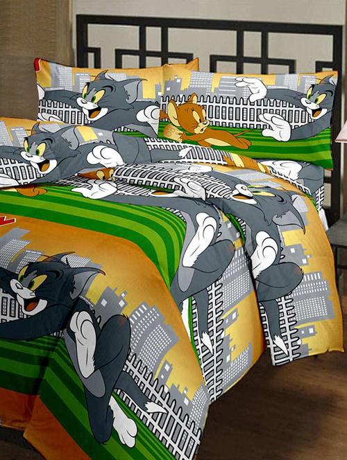 v brown polly cotton baby cartoon single bed ac quilt / dohar - 12885229 - Very Small Image - 1