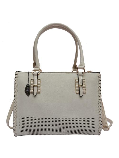 beige leatherette handbag - 12885256 - Very Small Image - 1