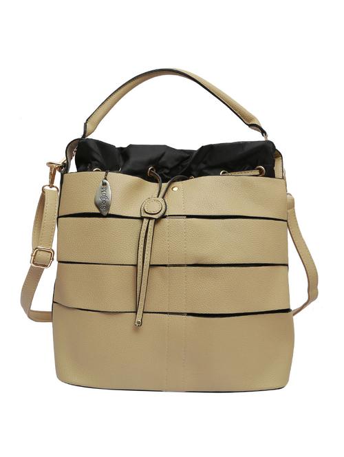 beige leatherette handbag - 12885264 - Very Small Image - 1
