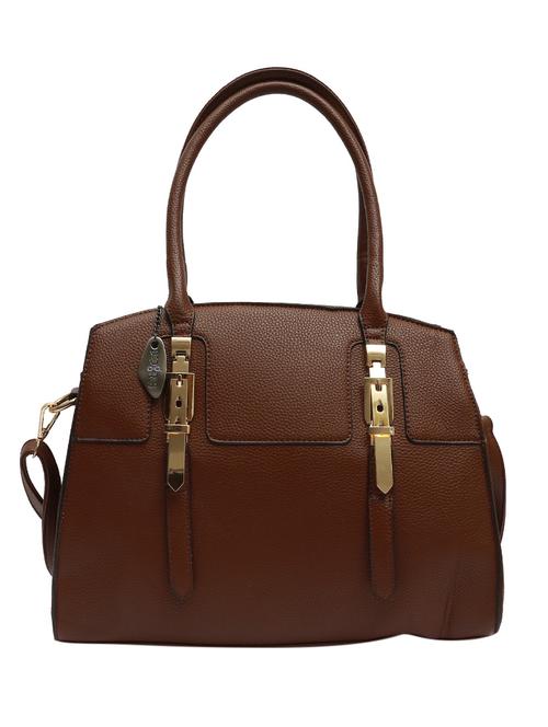 brown leatherette handbag - 12885292 - Very Small Image - 1