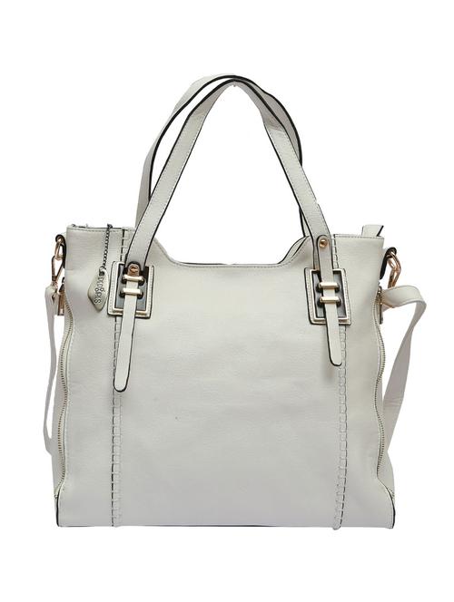 white leatherette handbag - 12885338 - Very Small Image - 1