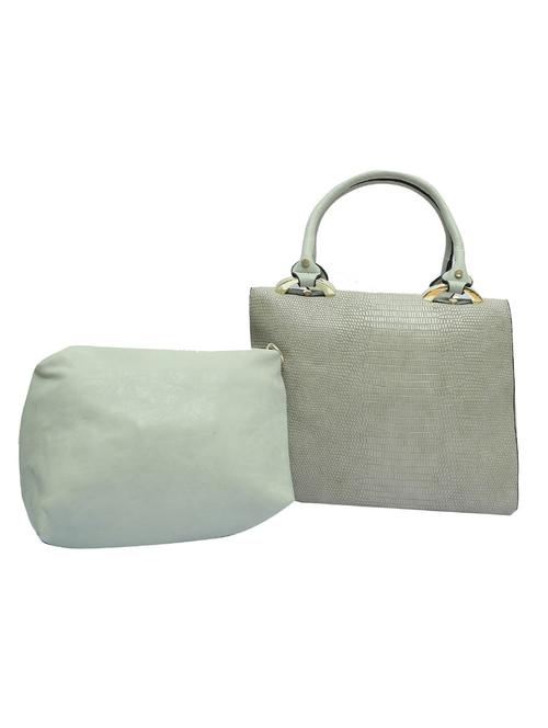 grey leatherette handbag - 12885413 - Very Small Image - 1