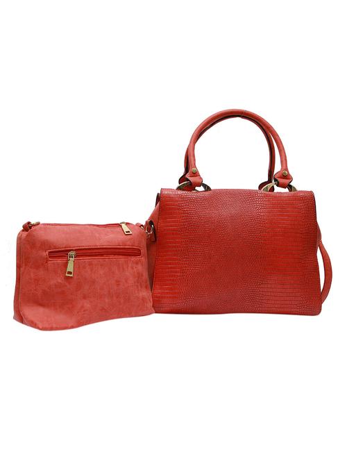 red leatherette handbag - 12885414 - Very Small Image - 1