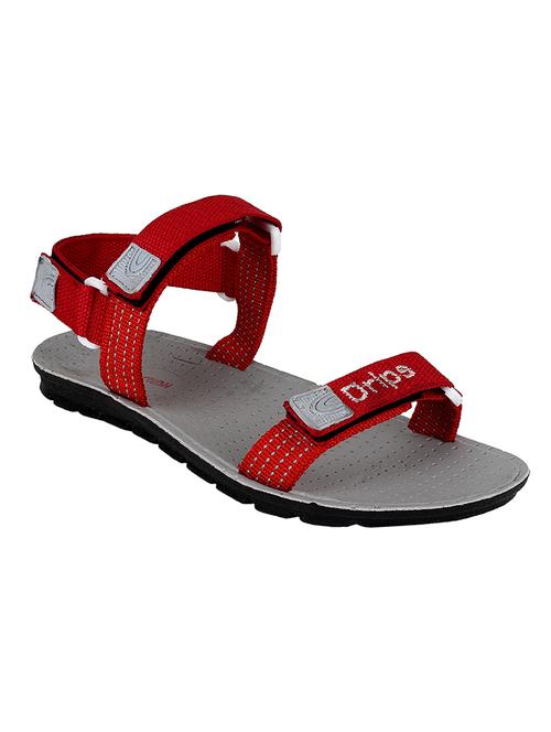 red canvas back strap floaters - 12887089 - Very Small Image - 1