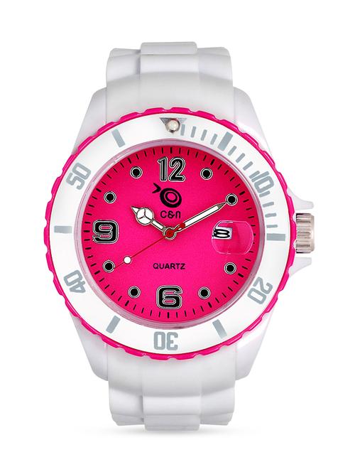 pink and white analog round dial watch - 1288784 - Very Small Image - 1