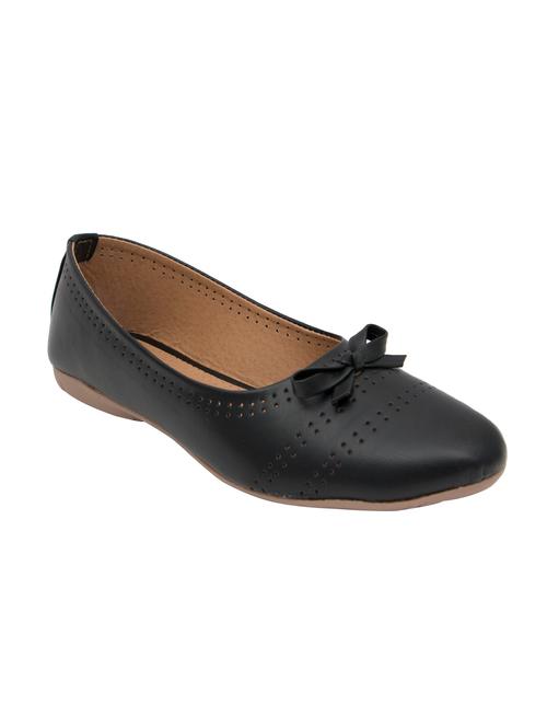 black faux leather ballerina - 12888267 - Very Small Image - 1