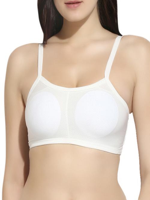white nylon bralette - 12888484 - Very Small Image - 1