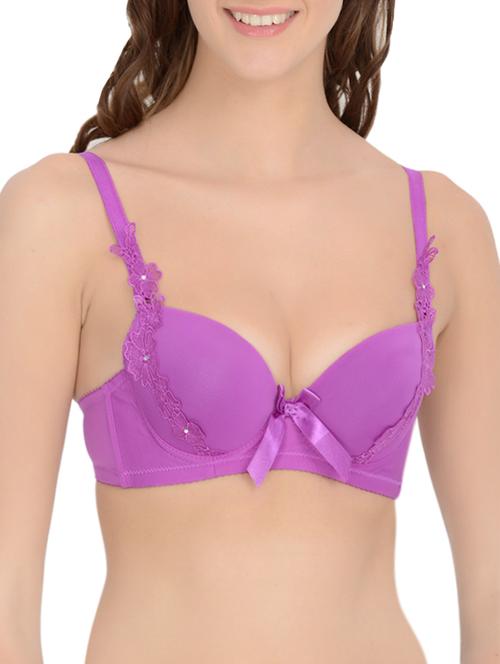 lace applique push up bra - 12888504 - Very Small Image - 1