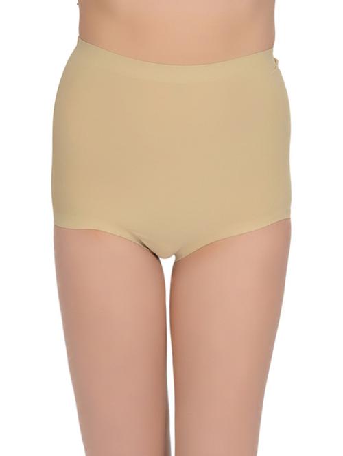 Beige Nylon Shaper Brief Shapewear - 12888611 - Very Small Image - 1