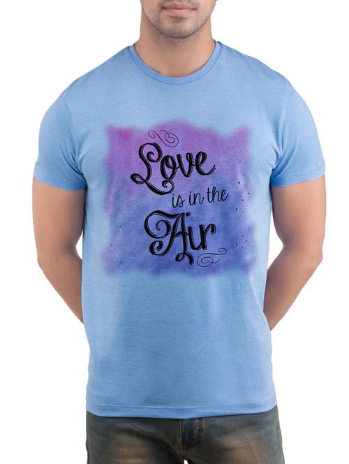 blue cotton printed t-shirt - 12889513 - Very Small Image - 1
