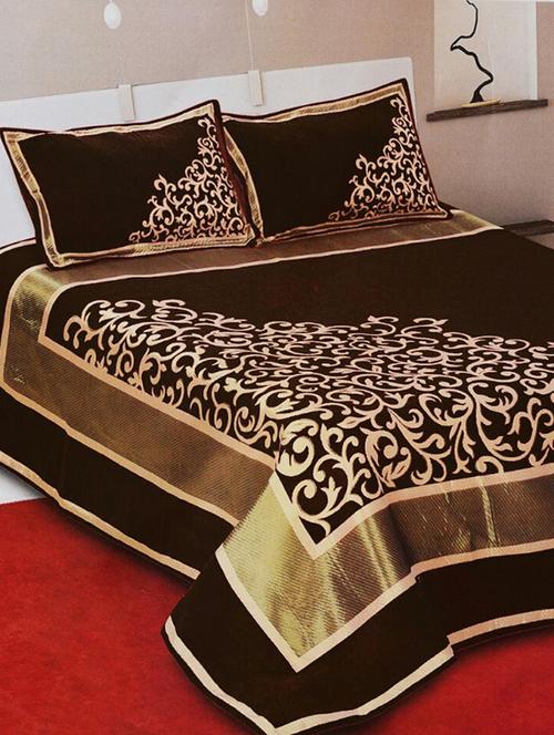 shubh collection of heavy bed cover with 2 pillow cover - 12892339 - Very Small Image - 1