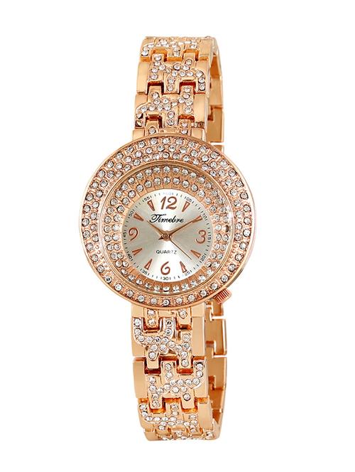 timebre women  magnificent rose gold luxurious analog watch - 12892766 - Very Small Image - 1