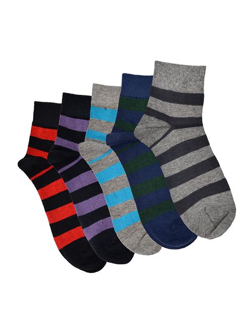 multi colored set of 5 cotton sock - 12894796 - Very Small Image - 1