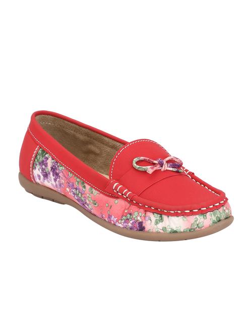 red polyester slip on loafers - 12896372 - Very Small Image - 1