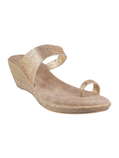 gold one toe wedge - 12899596 - Very Small Image - 1