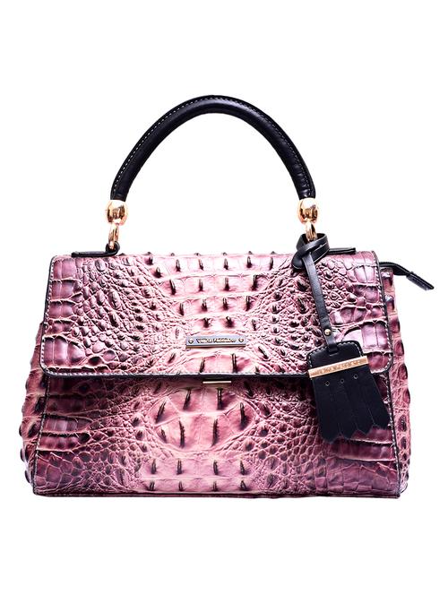 pink leather handbag - 12900983 - Very Small Image - 1