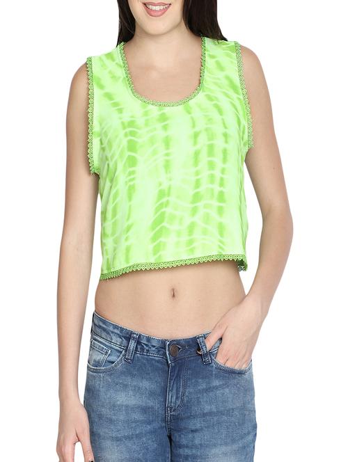 green printed top - 12901172 - Very Small Image - 1
