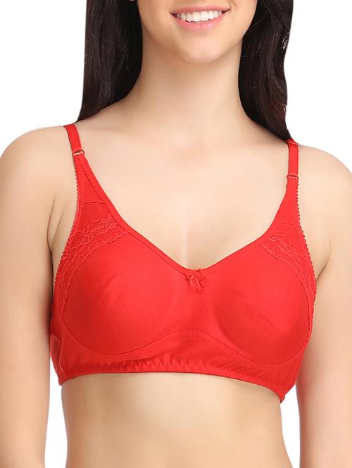 bow patch lace insert bra - 12901753 - Very Small Image - 1