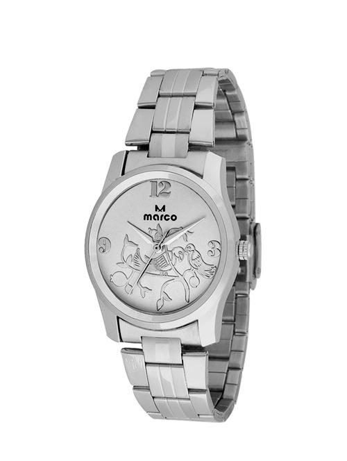 round shape white dial analog watch for women & girl - 12902178 - Very Small Image - 1