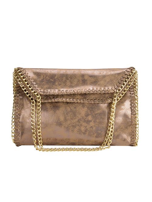 beige leatherette clutch - 12904876 - Very Small Image - 1