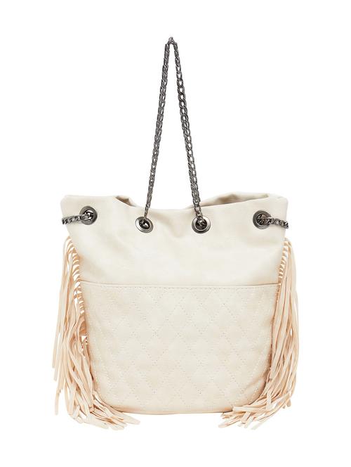 cream polyester regular tote - 12905416 - Very Small Image - 1