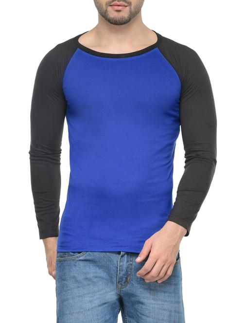 dark blue cotton raglan t-shirt - 12905526 - Very Small Image - 1