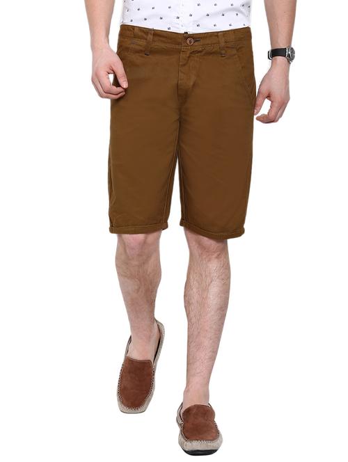 brown cotton shorts - 12906486 - Very Small Image - 1