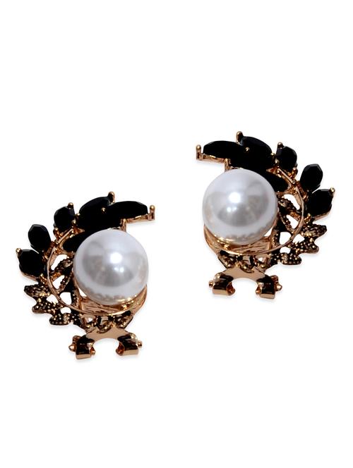 black brass studs earring - 12906826 - Very Small Image - 1