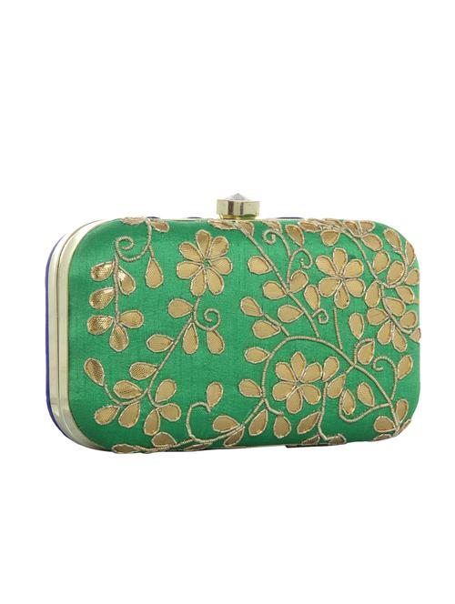 green polyester clutch - 12909252 - Very Small Image - 1