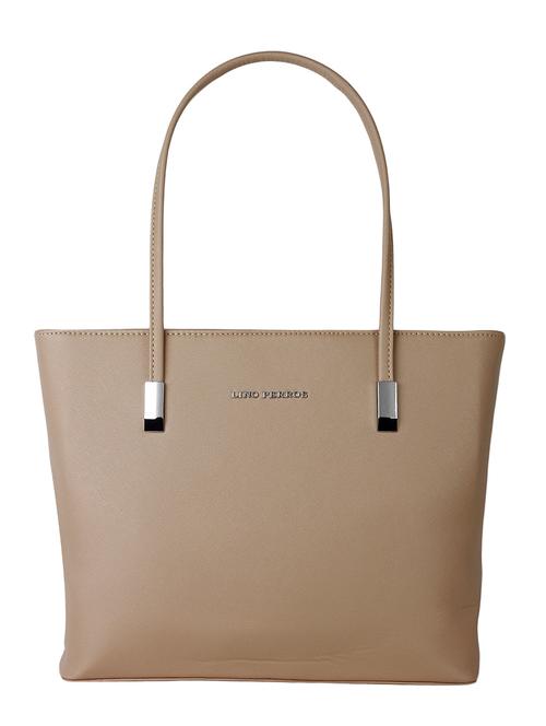beige leatherette handbag - 12909877 - Very Small Image - 1